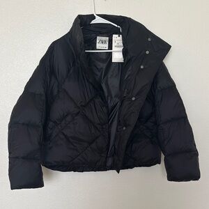 Zara Black Puffer Jacket